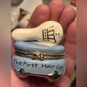 The first hair cut trinket box